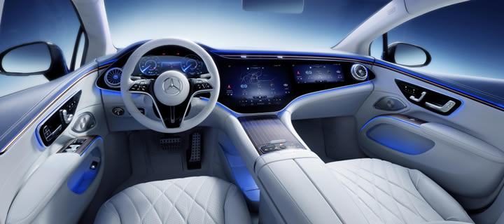 Mercedes-Benz Showcases Interior of EQS - Packed with Tech, Not As Much Luxury